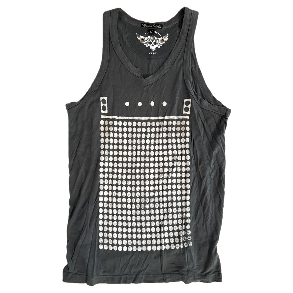 Burn’n Violet Studded Skull Tank Top Women’s Size 0
